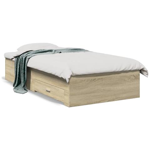Giroletto Cassetti Rovere Sonoma 75x190 Cm Legno Multistrato - Foto 1
