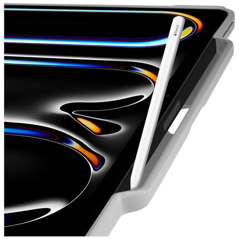 Custodia Per Ipad Pro 13' 2024 Protezione Completa Copertina Supporto, Bianco / Rosa - Foto 5