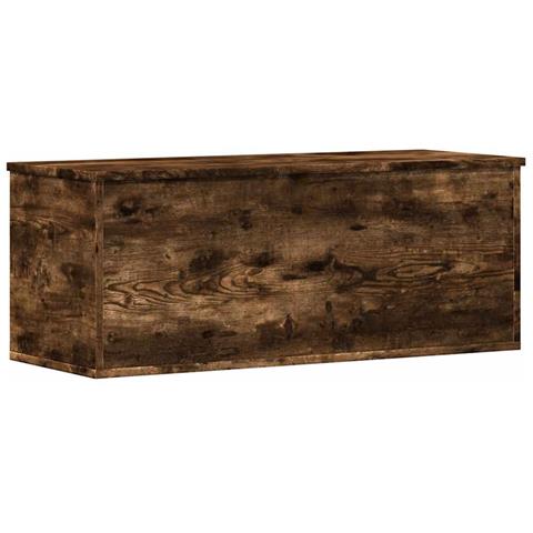 Contenitore Portaoggetti Rovere Fumo 90x35x35 Cm In Truciolato - Foto 1