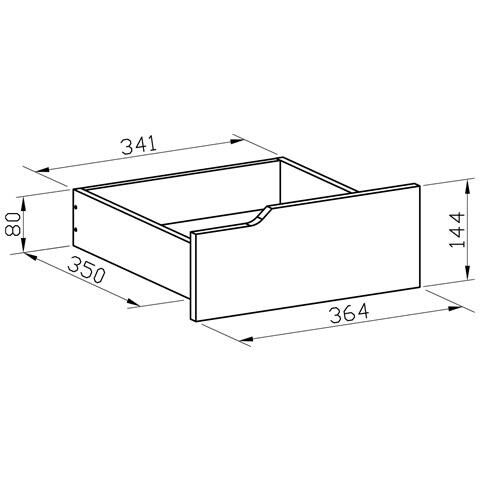 Cassettiera A Tre Cassetti Con Ruote Per Scrivania Nero - Foto 3