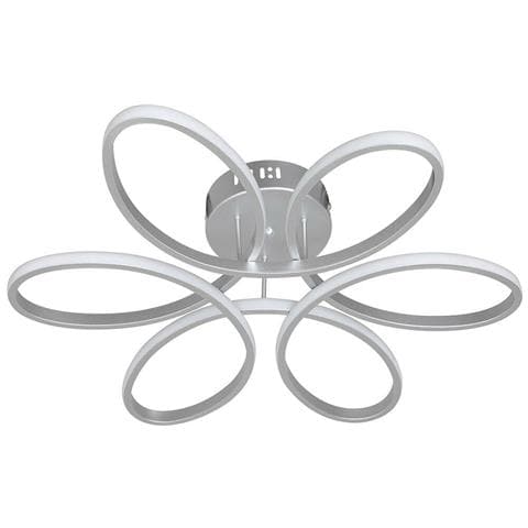 Lampadario Plafoniera 48W Luce Bianco Caldo 3000K 2580lm Design Fiore Moderno - Foto 4