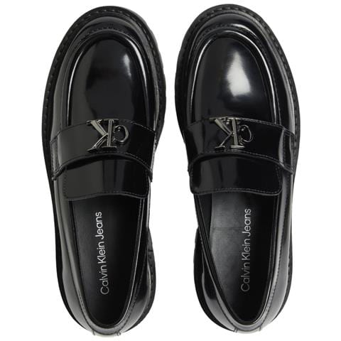Combat Loafer Mocassino Pelle Scarpe Donna Nero Eu 36, Yw0yw01503 0gt - Foto 3