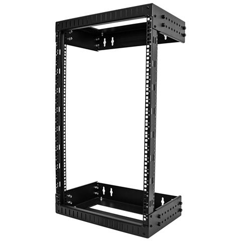 Armadio Rack a Muro 19" 18U - Armadio di rete /Quadro rack 19 pollici a profondità regolabile 30-50cm - Resistente Server rack a parete a 2 montanti per AV /Dati /Telecomunicazioni /Attrezzature IT /Switch - Foto 1