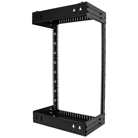 Armadio Rack a Muro 19" 18U - Armadio di rete /Quadro rack 19 pollici a profondità regolabile 30-50cm - Resistente Server rack a parete a 2 montanti per AV /Dati /Telecomunicazioni /Attrezzature IT /Switch - Foto 2