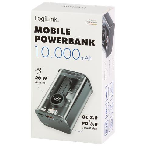 PA0306 batteria portatile 10000 mAh Nero, Trasparente - Foto 5