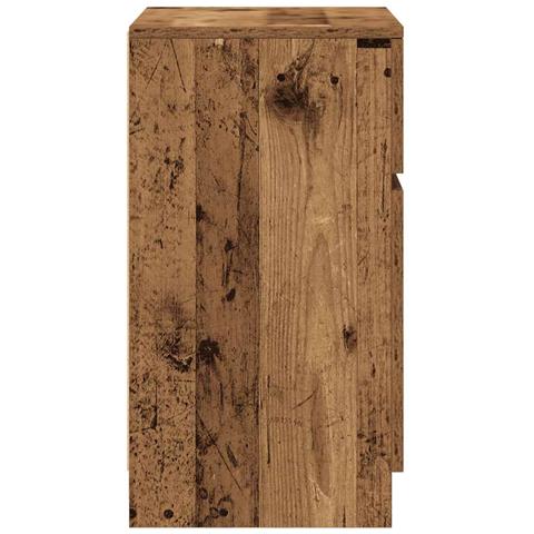 Comodino Legno Antico 39x35x65 cm in Legno Multistrato - Foto 2