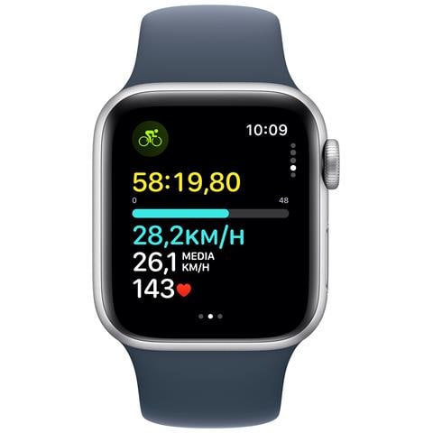 Watch SE OLED 40 mm Digitale 324 x 394 Pixel Touch screen 4G Argento Wi-Fi GPS (satellitare) - Foto 2