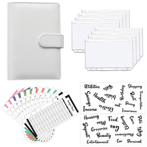 Set Di Pianificatori Di Budget Macaron Binder White - Foto 1