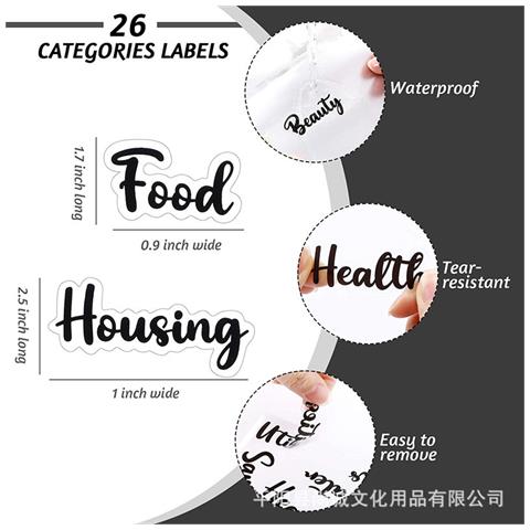 Set Di Pianificatori Di Budget Macaron Binder White - Foto 2