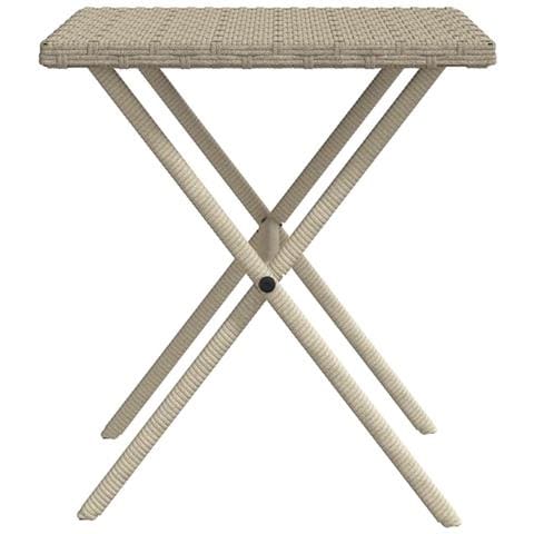 Lettini Prendisole 2pz con Tavolino Grigio Chiaro in Polyrattan - Foto 9