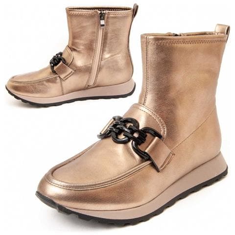 Stivali Calig D'oro Oro Materiale Sintetico E Tessile - Foto 1