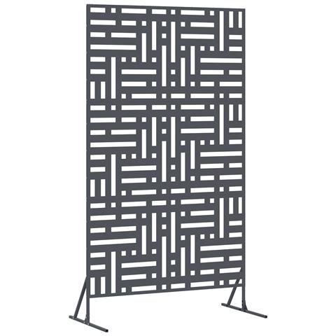 pannello di cancello in metallo Antracite Metallo Grande Durevole - Foto 1