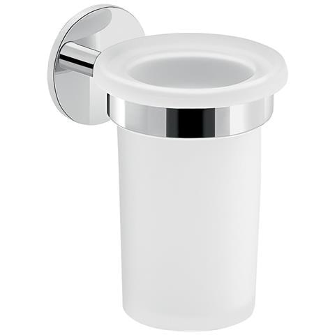 Portaspazzolini Da Muro In Ottone E Alluminio 3610 Serie Gea Cromato - Foto 1