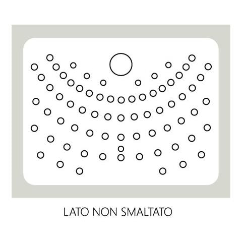 Piatto Doccia Rettangolare In Ceramica 120x70 Bianco Lucido H 6 Cm Con Antiscivolo - Giappone - Foto 2