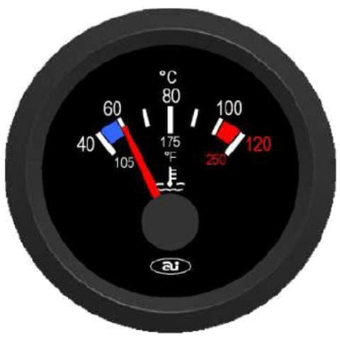 Indicatore Temperatura Acqua Analogico 40-120° Da 12v - Foto 1