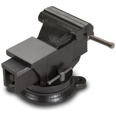 Morsa In Ghisa Con Incudine, Larghezza Ganasce 100 Mm, Altezza Totale 138 Mm, Girevole A 360°, Piatto Ø 122 Mm, Apertura Massima 85 Mm, Morsa Piccola Per Lavori Di Precisione - Foto 8