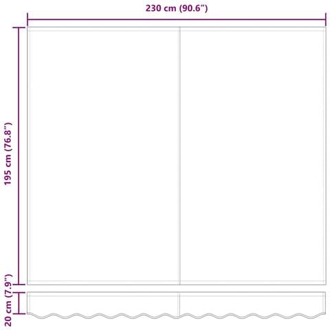 Telo di ricambio per tenda da sole Multicolore 250 x 200 cm - Foto 8
