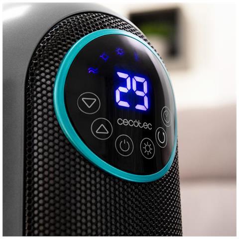 05826 stufetta elettrica Interno Nero, Acciaio inox 2200 W Riscaldatore ambiente elettrico con ventilatore - Foto 7