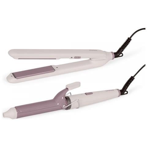 Set Piastra E Ferro Arricciacapelli Viola 200°c - Dos215 - Foto 1