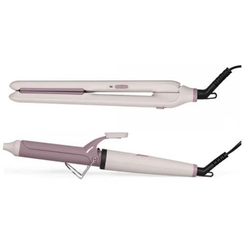 Set Piastra E Ferro Arricciacapelli Viola 200°c - Dos215 - Foto 2