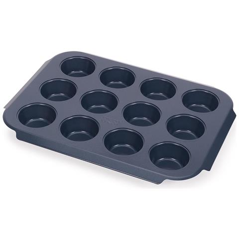 Teglia Per Dodici Muffin Nest Bake Antiaderente Con Manici Ergonomici Rivestimento Resistente Facile Da Pulire E Impilabile - Foto 1