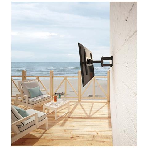 462150 Supporto TV a parete 2,18 m (86") Nero - Foto 13