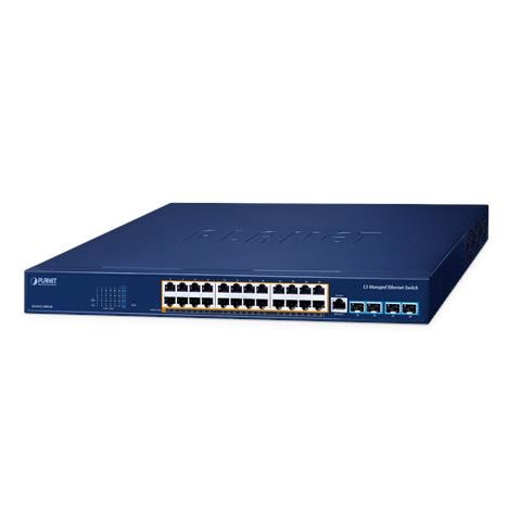 Layer 3 24-Port 10/100/1000T Gestito L3 Gigabit Ethernet (10/100/1000) Supporto Power over Ethernet (PoE) Blu - Foto 1
