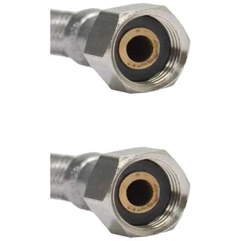 Tubo Flessibile In Acciaio Inox 3/8  Dn8  Certificato Dvgw Per Acqua Potabile  500mm - Foto 2