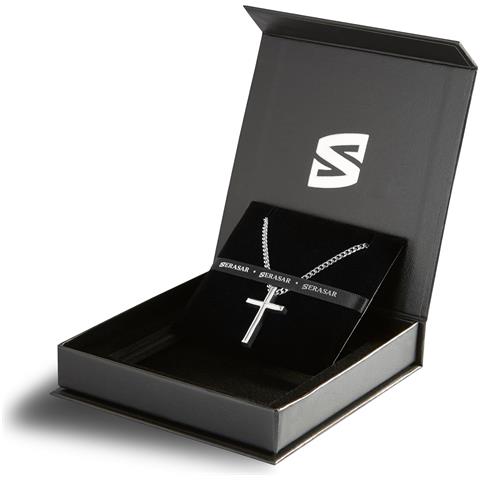 Collana Da Uomo Premium [loyal] | Acciaio Inossidabile | Catena Robusta | Chiusura Sicura | Argento | 60 Cm | Include Astuccio Per Gioielli - Foto 2