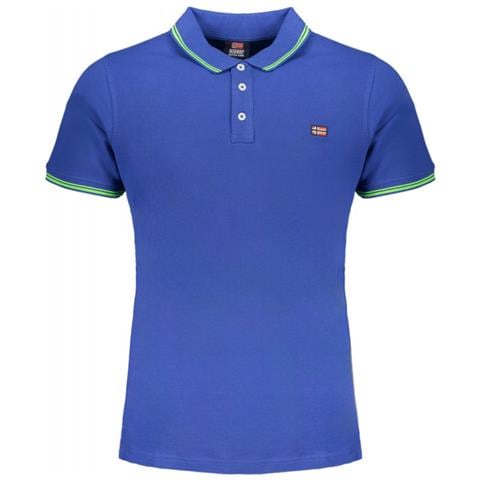 NORVEGIA 1963 POLO DA UOMO BLU MANICHE CORTE - Colore: Blu, Taglia: M - Foto 1