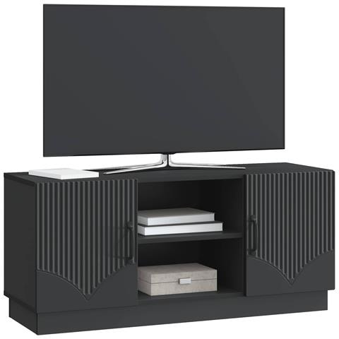 Mobile TV Nero 102 x 34,5 x 47 cm Legno ingegnerizzato - Foto 2