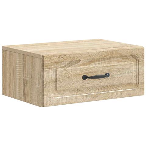 Mobiletto da notte a muro Rovere Sonoma 49 x 34,5 x 20 cm - Foto 1
