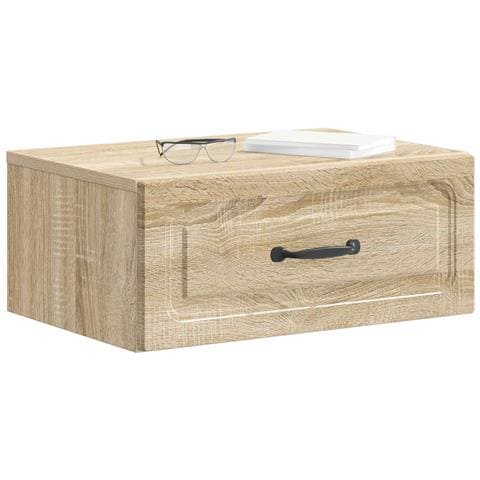 Mobiletto da notte a muro Rovere Sonoma 49 x 34,5 x 20 cm - Foto 2