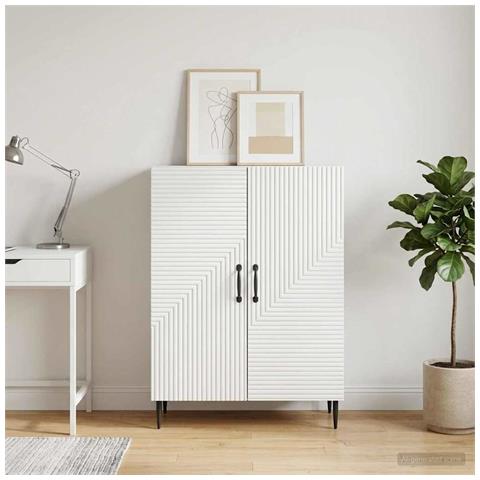 Credenza Bianco 66 x 34,5 x 89,5 cm Legno ingegnerizzato - Foto 2