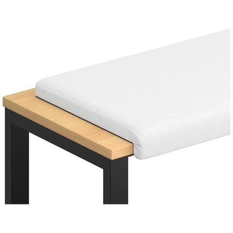 Cuscino per panchina Tessuto Bianco Profondità 35 cm - Foto 1