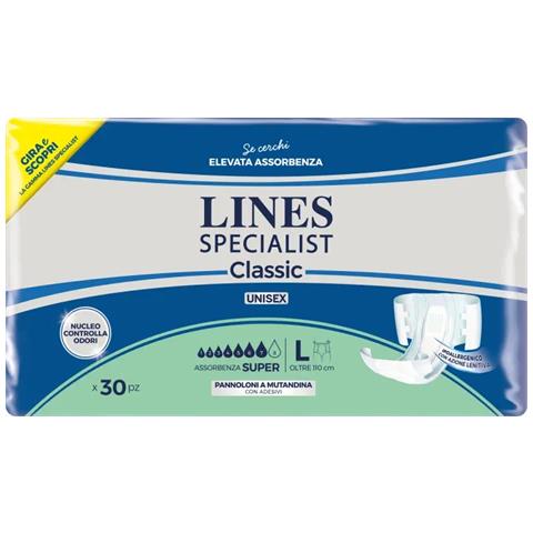 Pannolone a Mutanda Lines Specialist Classic Super mg 30 Pezzi - Foto 1