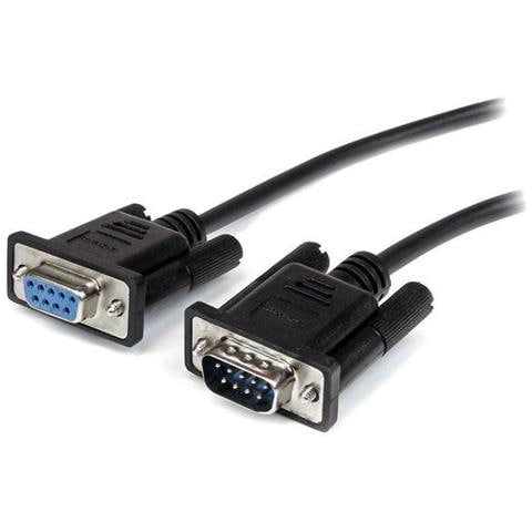Cavo seriale diretto RS232 DB9 nero 2m - M / F - Foto 1