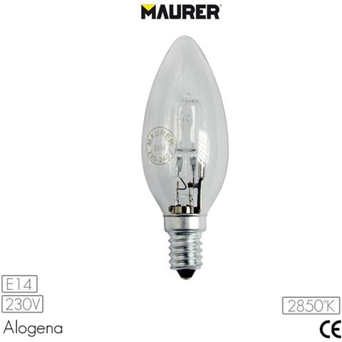 Lampadina alogena luce calda 2850 K E 14 W 28 V 230 1500 h - Foto 2