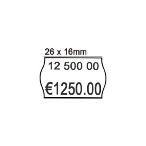 pack 10 rotoli 1000 etich. 26x16mm onda bianco remov. - Foto 1