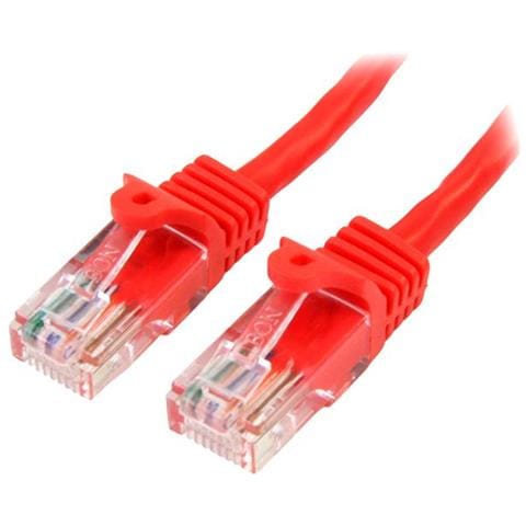 Cavo di rete CAT 5e - Cavo Patch Ethernet RJ45 UTP Rosso da 1m antigroviglio - Cavo RJ45 M / M Cat 5e - Foto 1