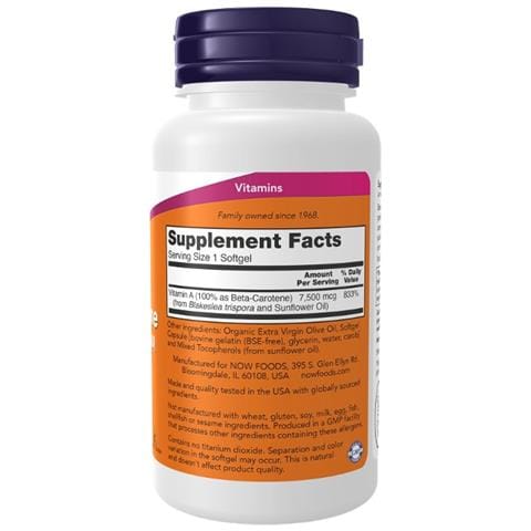 Natural Beta Carotene, 25.000 Iu 90 Softgels - Vitamine - Foto 3