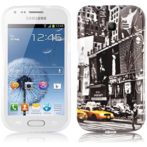 Custodia Compatibile Con Samsung Galaxy Trend Lite Con Stampa New York Cab - Hard Case Coperchio Protettivo Con Design Alla Moda - Foto 1