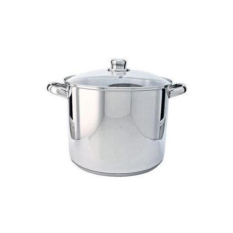 Profonda Pentola Con Coperchio In Acciaio Inox, 32 Cm, 19,5 Litri - Foto 2