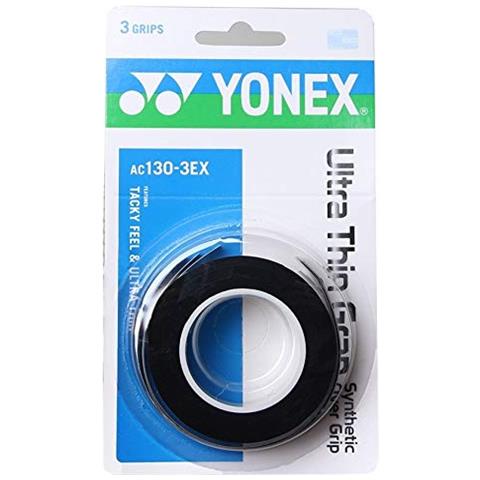 Overgrip Ac130-3ex Extra Sottile 3 Pezzi Nero - Foto 1