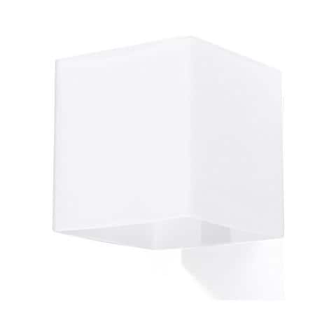 Novità! Applique Bianco Per Cucina E Camera - Vetro - Sollux Rico Sl. 0212 Lampada A Muro Quadrata, Stile Classico, A Luce Singola Led G-9 *** Lampade - I Prezzi Più Bassi Su Amazon! - Foto 1