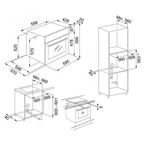 Smart Fsm 86 He Xs - 116.0605.988 Forno Elettrico Da Incasso 71l 8 Funzioni Funzione Vapore Colore Inox / nero - Promozione - Foto 3