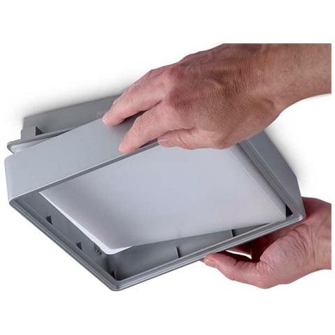 Plafoniera Da Esterno A Led Quadrata A Filo Grigio 22cm 644lm 3000k Ip65 - Foto 1