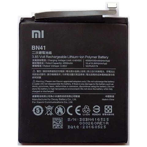 Batteria Litio Interna Di Ricambio Bn41 Xiaomi 4100mah Redmi Note 4 Bulk - Foto 1