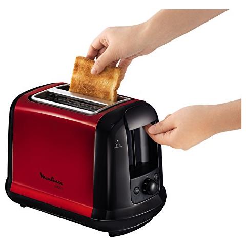 Tostapane LT260D11 a 2 Fette Potenza 850 W Colore Nero / Rosso - Foto 2