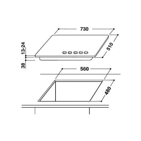 Piano cottura THP 752 W / IX / I a Gas 5 Fuochi Gas Colore Acciaio Inox - Foto 2